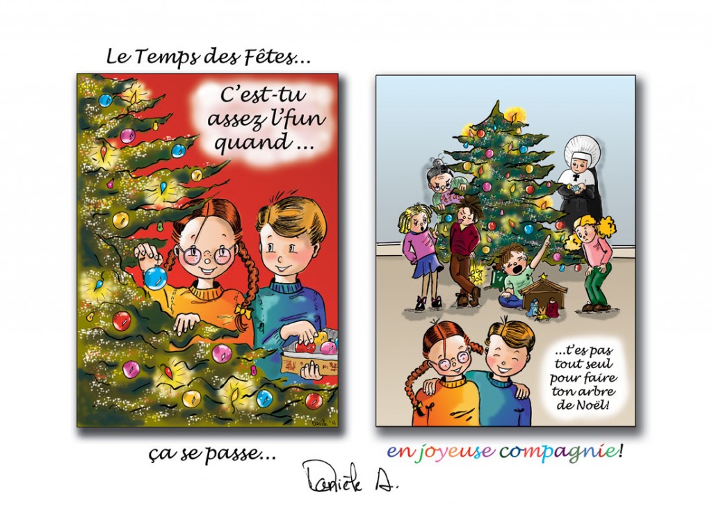 Carte de Noël 2011 par Danièle Archambault Carte de Noël 2011 par Danièle Archambault