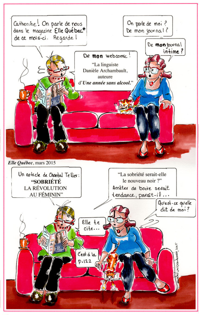 Mon web-comic, le journal de Catherine et Elle QuÃ©bec.